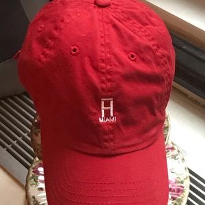 Miami adjustable red cap NWOT